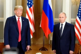 Tổng thống Nga Vladimir Putin và Tổng thống. (Ảnh: THX/TTXVN)