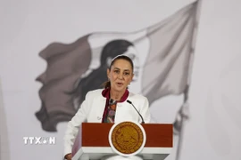 Tổng thống Mexico Claudia Sheinbaum. (Ảnh: THX/TTXVN)