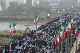 Biểu tình ở Iran. (Nguồn: milliyet.com.tr)