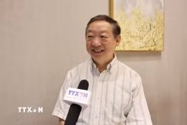 Giáo sư Chu Chấn Minh, Viện trưởng Danh dự Viện Nghiên cứu Nam Á- Đông Nam Á thuộc Viện Khoa học Xã hội tỉnh Vân Nam (Trung Quốc), trả lời phỏng vấn của TTXVN. (Ảnh: Quang Hưng/TTXVN)