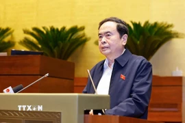 Chủ tịch Quốc hội Trần Thanh Mẫn phát biểu chỉ đạo hội nghị. (Ảnh: Doãn Tấn/TTXVN)