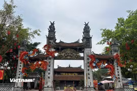 Đền Vua là một điểm đến nổi bật ở Đền Trần Hưng Yên-công trình quy mô lớn nhất trong khu vực. (Ảnh: PT/Vietnam+)