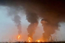 Vụ rò rỉ hóa chất ở thành phố Hình Đài, tỉnh Hà Bắc, Trung Quốc năm 2023. (Ảnh: TTXVN phát)