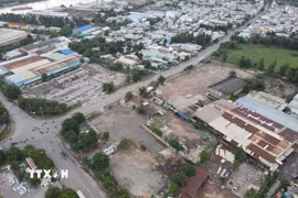 Nhiều doanh nghiệp đã di dời, bàn giao mặt bằng tại Khu công nghiệp Khu công nghiệp Biên Hòa 1. (Ảnh: Công Phong/TTXVN)