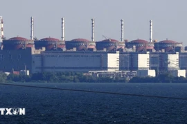Nhà máy điện hạt nhân Zaporizhzhia. (Ảnh: Kyodo/TTXVN)