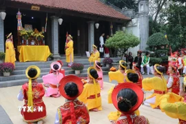 Tế lễ là hoạt động không thể thiếu trong mỗi lễ hội. (Ảnh: Thanh Thương/TTXVN)