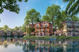 Biệt thự đảo view hồ tại Eurowindow Light City sở hữu lợi thế cảnh quan và không gian sống lý tưởng. (Ảnh: Vietnam+)