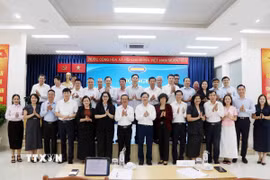 Lãnh đạo Bộ Ngoại giao, Ủy ban Nhân dân Thành phố Hồ Chí Minh và cơ quan ngoại vụ các địa phương trên toàn quốc dự Hội nghị. (Ảnh: Xuân Khu/TTXVN)