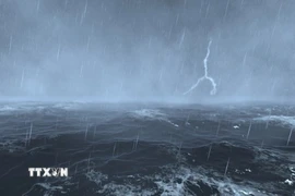 Tàu thuyền trên các vùng biển trên có nguy cơ cao chịu ảnh hưởng của lốc xoáy, gió mạnh, sóng lớn. (Ảnh: Nguồn Trung tâm Dự báo Khí tượng Thủy văn Quốc gia).