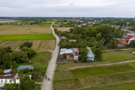 Tuyến cao tốc Thành phố Hồ Chí Minh-Mộc Bài đi qua huyện Bến Cầu có 237 thửa đất với 108 hộ bị ảnh hưởng. (Ảnh: Giang Phương/TTXVN)