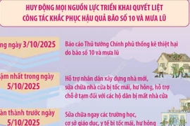 Trong ngày 3/10, báo cáo Thủ tướng Chính phủ về thiệt hại do bão số 10 và mưa lũ
