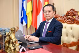 Nhà giáo Ưu tú, Tiến sỹ Phạm Xuân Khánh, Hiệu trưởng Trường Cao đẳng Công nghệ cao Hà Nội. (Ảnh: Diệu Thúy/ TTXVN)