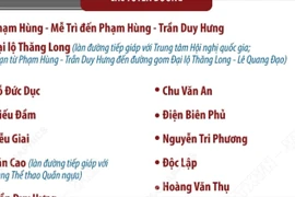 Hà Nội: Tạm cấm, hạn chế phương tiện một số tuyến đường ngày 26 và 27/12/2025