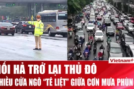 Người dân trở lại Hà Nội sau dịp nghỉ Tết, nhiều tuyến đường ùn tắc kéo dài