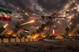 Iran tấn công hàng loạt căn cứ của Mỹ tại Jordan, Bahrain và Kuwait