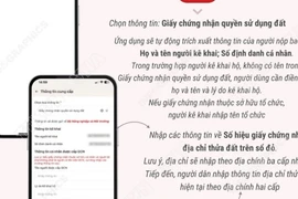 Hướng dẫn nộp Giấy chứng nhận quyền sử dụng đất trên VNeID