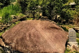 Bãi đá cổ Nấm Dẩn. (Ảnh: Cổng Thông tin Điện tử tỉnh Tuyên Quang)