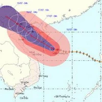 Ảnh đường đi và vị trí của cơn bão. (Nguồn: nchmf.gov)