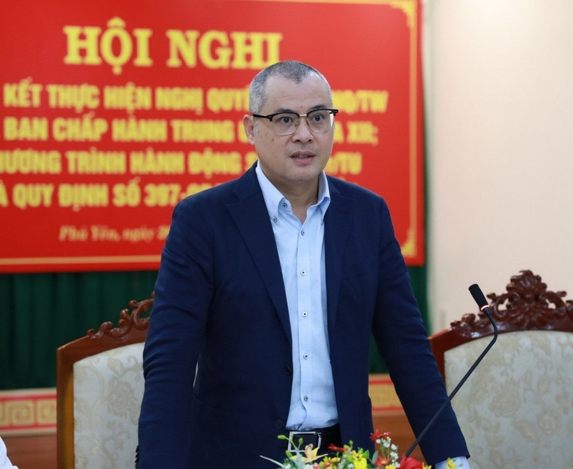 Bí thư Tỉnh ủy Phú Yên Phạm Đại Dương phát biểu. (Ảnh: Xuân Triệu/TTXVN)