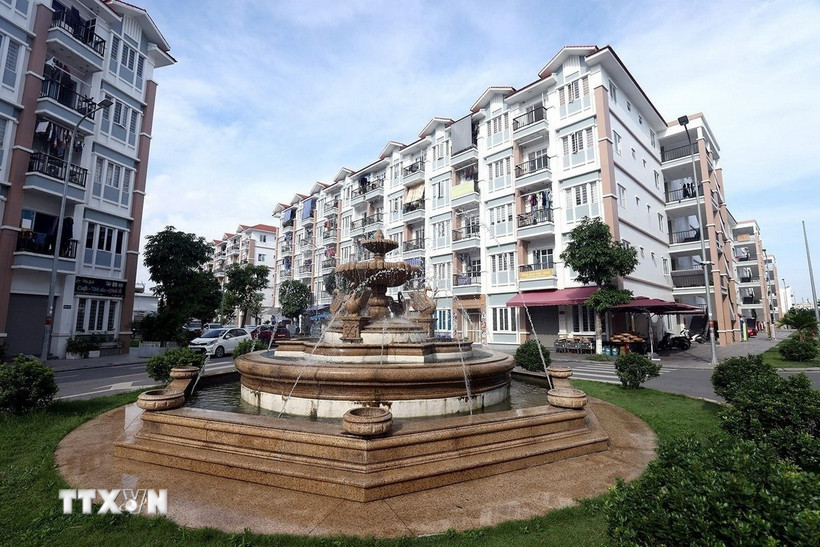 Thành phố Hải Phòng đặt mục tiêu xây dựng 42.000 căn nhà ở xã hội. (Ảnh: Tuấn Anh/TTXVN)
