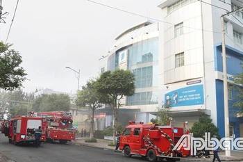 Hiện trường vụ cháy. (Ảnh: Báo Ấp Bắc)