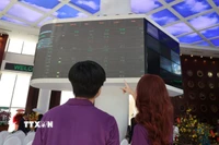 Nhà đầu tư theo dõi diễn biến thị trường cổ phiếu tại sàn HOSE. (Ảnh: Hứa Chung/TTXVN)