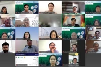 Đại diện các doanh nghiệp hai nước tham dự hội thảo. (Ảnh: chụp màn hình)