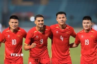 Đội tuyển Việt Nam sẵn sàng cho trận đấu với Malaysia. (Ảnh: Minh Quyết/TTXVN)
