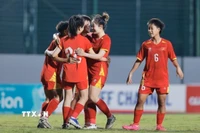 U20 nữ Việt Nam xác định được đối thủ tại vòng chung kết U20 nữ châu Á 2026. (Ảnh: Minh Quyết/TTXVN)