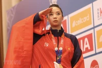 Dương Thúy Vi được kỳ vọng tỏa sáng ở SEA Games 33. (Ảnh: Hoàng Linh/TTXVN)