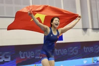 Nguyễn Thị Mỹ Trang giành HCV SEA Games 33. (Nguồn: Báo Thanh niên)