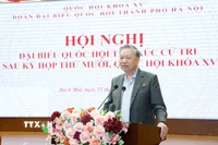 Tổng Bí thư Tô Lâm phát biểu. (Ảnh: Thống Nhất/TTXVN)