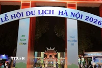 Lễ hội Du lịch Hà Nội năm 2026 do Sở Du lịch Hà Nội tổ chức tại Công viên Thống Nhất. (Ảnh: Phạm Tuấn Anh/TTXVN)