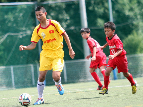 U13 Sông Lam Nghệ An thắng tuyệt đối các đội bóng Nhật Bản ảnh 2