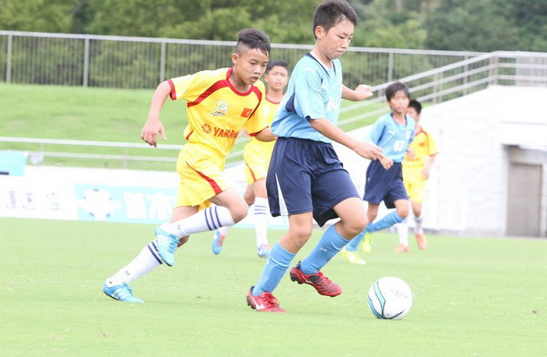 U13 Sông Lam Nghệ An thắng ‘bốn sao’ trước đội bóng Nhật Bản ảnh 1