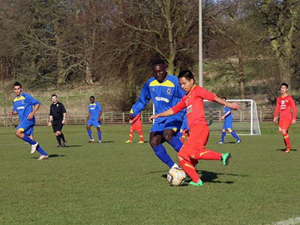 Chùm ảnh U19 Việt Nam hòa U19 Wimbledon đầy tiếc nuối ảnh 6