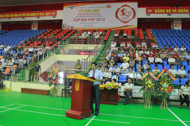 Khai mạc giải bóng đá futsal Thái Bình tranh cúp Đại Việt 2015 ảnh 4