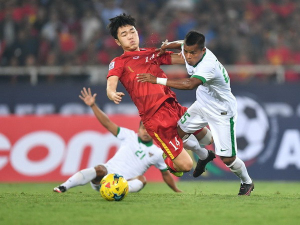 Xuân Trường chơi khá ấn tượng trong lần đầu tiên tham dự AFF Suzuki Cup 2016. (Ảnh: AFF Suzuki Cup) Xuân Trường đầy cơ hội giành giải Cầu thủ hay nhất AFF Cup 2016 ảnh 1
