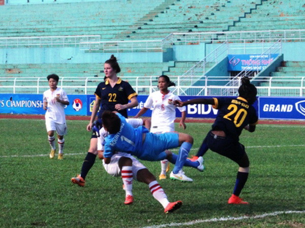 Giải nữ Đông Nam Á: Tuyển Lào gây bất ngờ trước U20 Australia ảnh 1