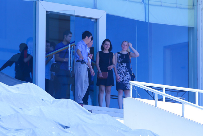 Đại diện Manchester City khảo sát Mỹ Đình bằng... iPhone ảnh 3