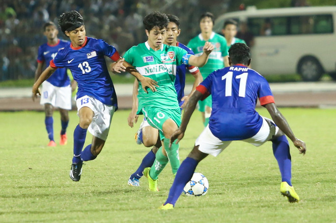 Tiền đạo mang áo số 10 cũng đã chơi khá hay ở trận đấu với U21 Malaysia. (Ảnh: Minh Chiến/Vietnam+) HLV U21 Malaysia: Hồng Duy là ai? Tôi chỉ quan tâm tới Công Phượng ảnh 2