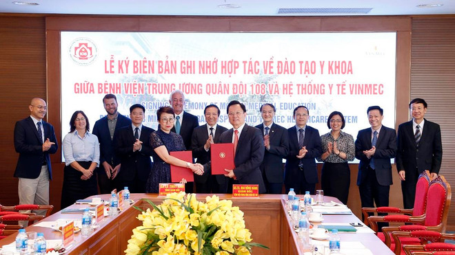 Vinmec hợp tác với Bệnh viện 108 đào tạo nguồn nhân lực cao cấp ảnh 1