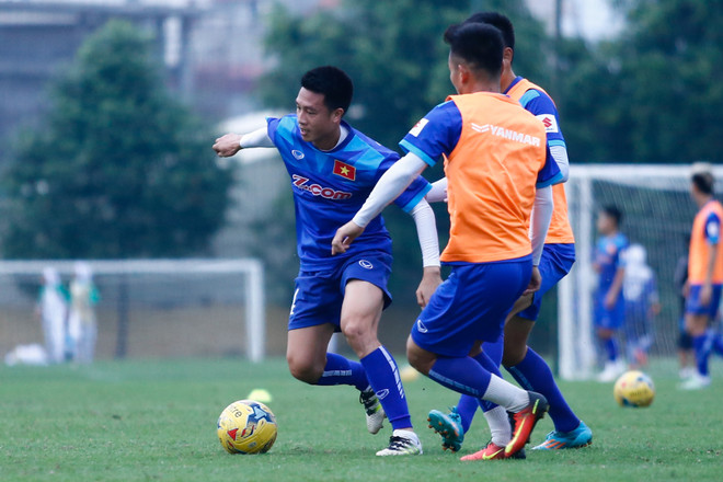 Đội Hữu Thắng, Văn Quyết “bắt nạt” quân HAGL trong buổi đấu tập ảnh 5