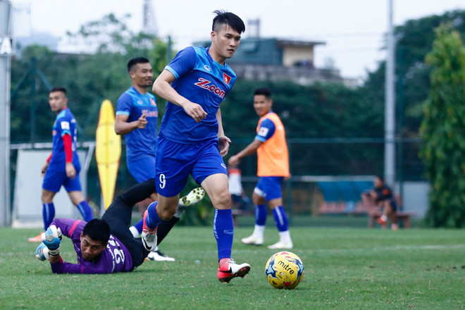 Đội Hữu Thắng, Văn Quyết “bắt nạt” quân HAGL trong buổi đấu tập ảnh 9