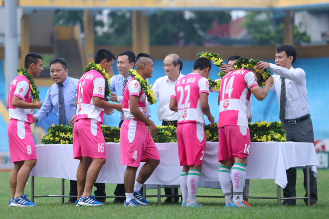 [Photo] Câu lạc bộ Hà Nội đăng quang giải Hạng Nhất 2015 ảnh 5
