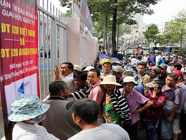 Không "sốt vé" trận U20 Việt Nam gặp Argentina tại Thống Nhất ảnh 1