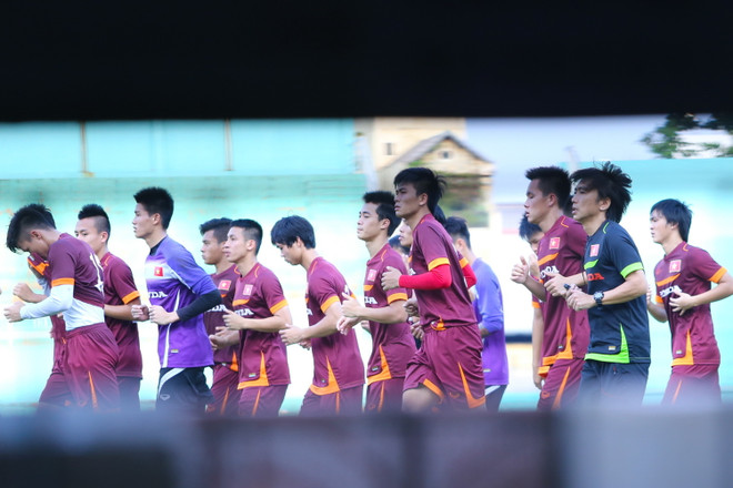 Từ chối báo giới, Olympic Việt Nam nâng cường độ tập luyện ảnh 1