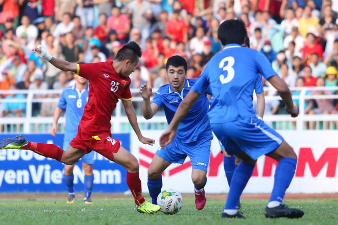 [Photo] ‘Tam tấu’ HAGL giúp Olympic Việt Nam cầm hòa Uzbekistan ảnh 5