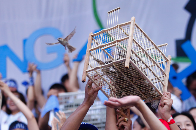 CĐV Hoàng Anh Gia Lai "lấn lướt" chủ nhà sân Hàng Đẫy ảnh 6