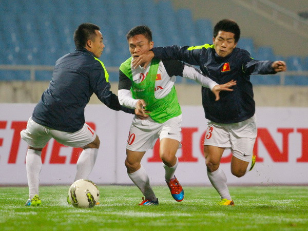 Tuyển Việt Nam “luyện công” trong mưa trắng xóa Mỹ Đình ảnh 5